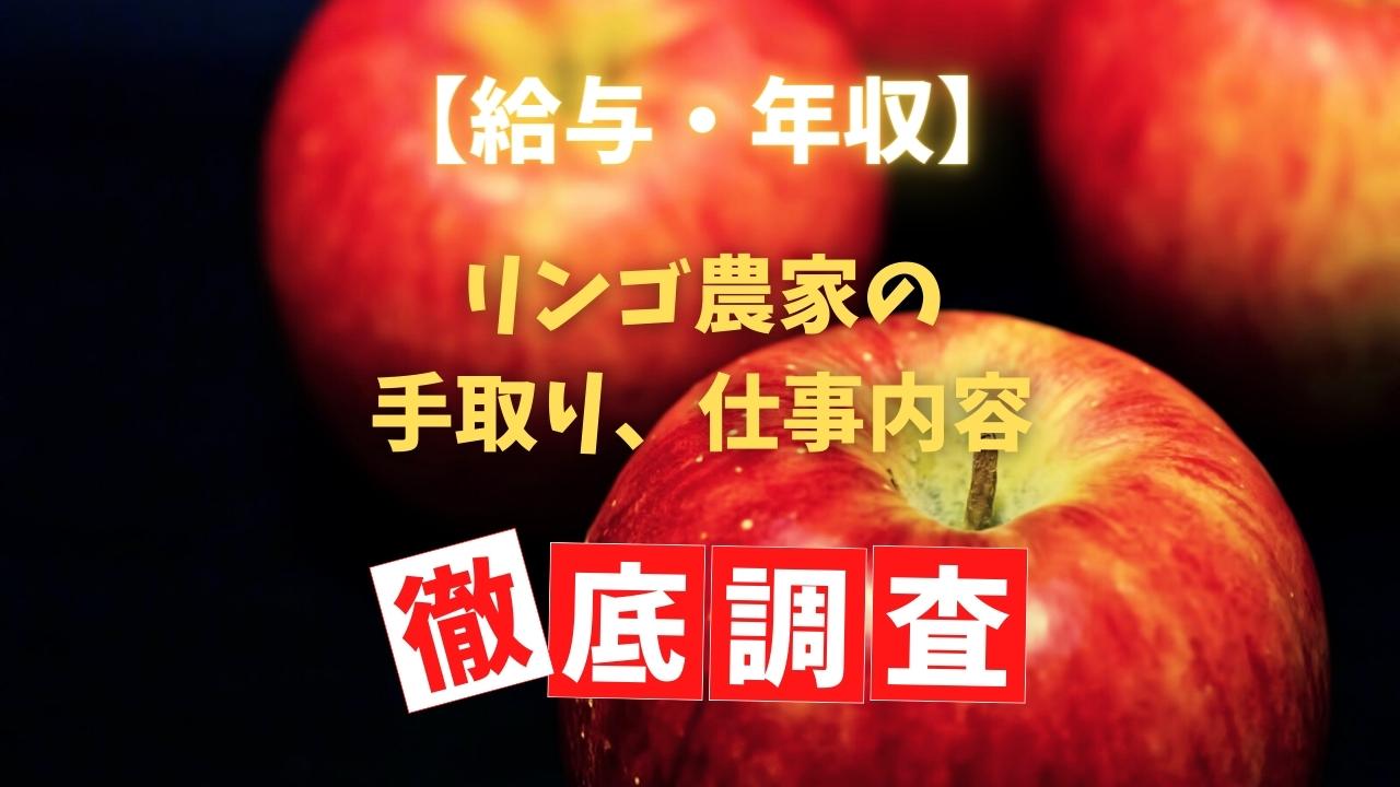 【給与・年収】りんご農家の手取り、仕事内容